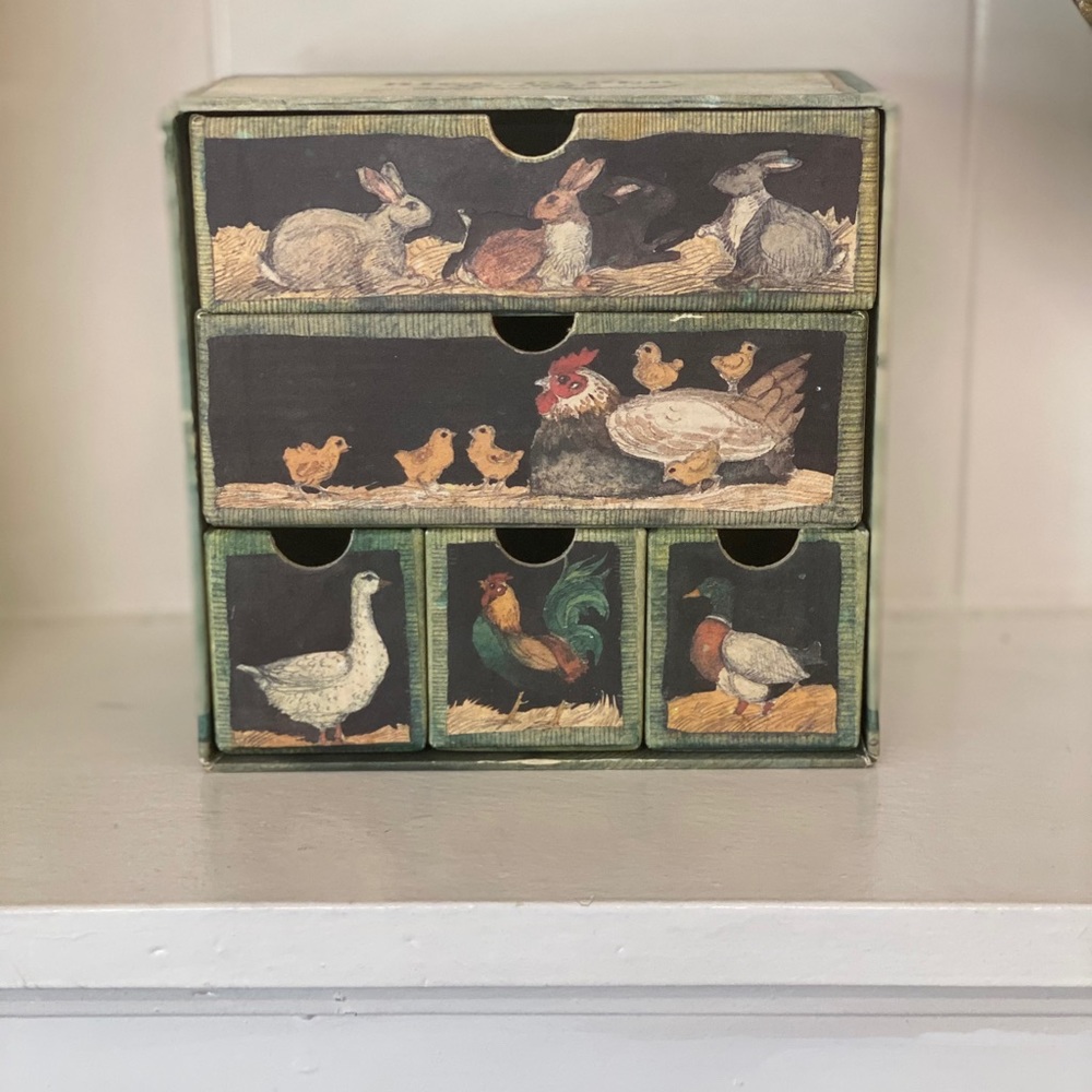 6 pc Rice and paper box made in england